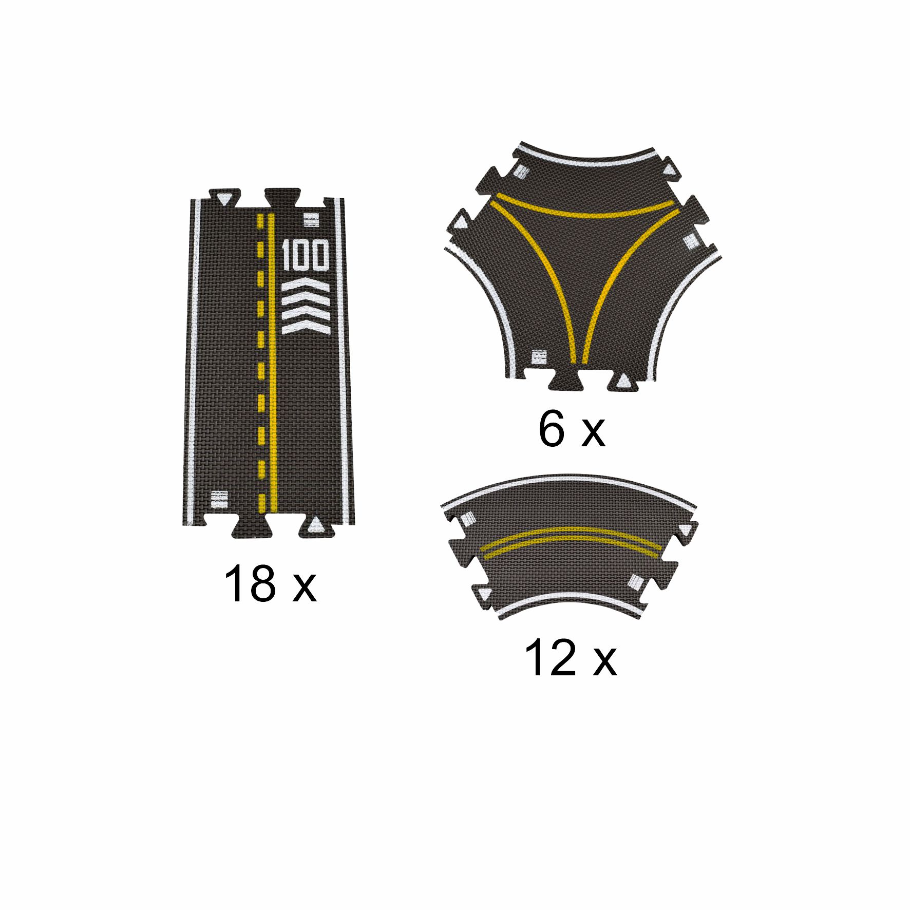 Spielstraßen-Set Basic 36 Teile